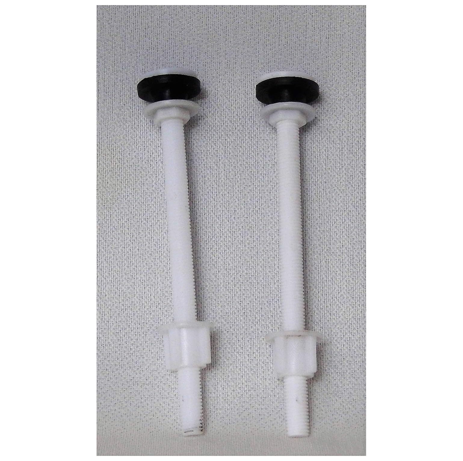 Toilet Seat Bolts, Made for Raised Toilet Seats, Two Hinge Bolts, Nylon