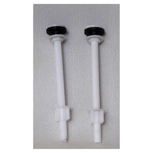 Toilet Seat Bolts, Made for Raised Toilet Seats, Two Hinge Bolts, Nylon
