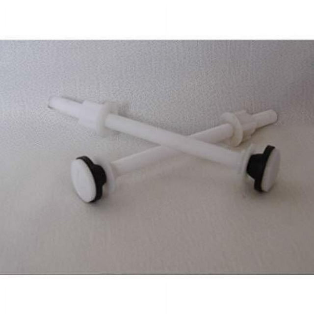 Toilet Seat Bolts, Raised Toilet Seats, Two Hinge Bolts, Nylon Plastic, 6 Inch By 3/8 Inch Heavy