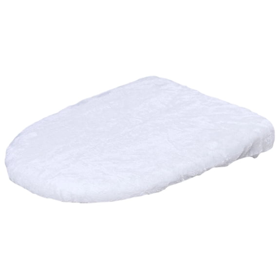Toilet Seat Cover, 19.68X18.11inch Soft Plush Fleece Warm Stretchy Toilet Seat Cushion, Washable Comfortable Thick Bathroom Toilet Lid Cover, Universal Fit Cozy Seat Pad for Standard Toilets