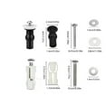 Toilet Seat Cover Close Top Fix Screws Nut Lid Pan Fixing Hinges Hole