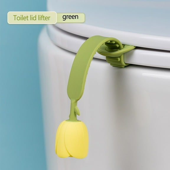 Toilet Seat Cover Lifter | Hands-Free Lid Lifter | Soft PVC Non-Slip Handle | Fits Standard & Tall Toilet Covers | Hygienic, Easy Clean Artifact | 27.5x4x2.5cm Foldable Design