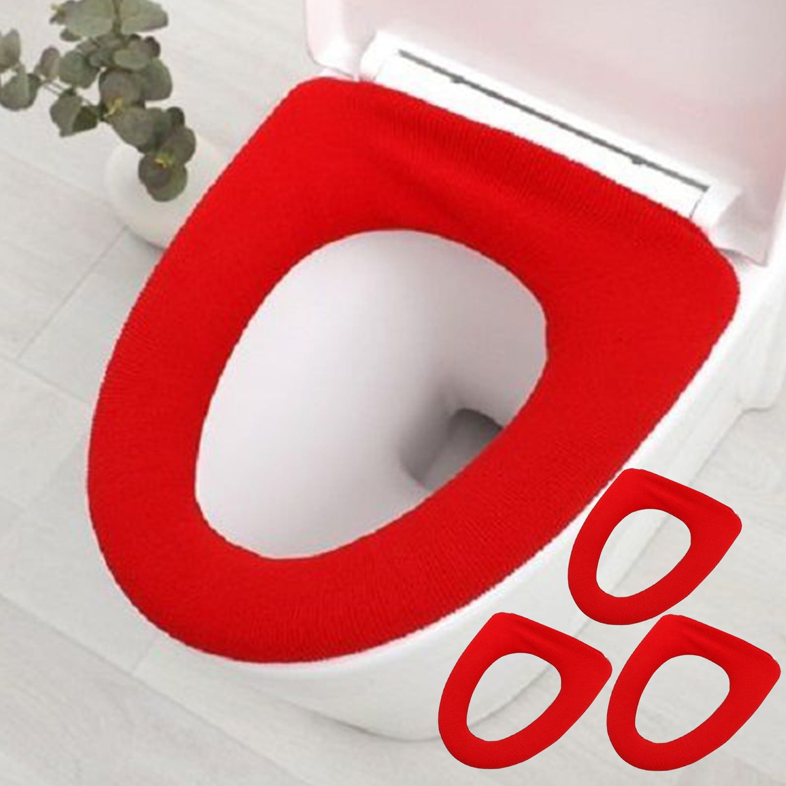 Toilet Seat Cover Soft Toilet Seat Cushion with Handle Toilet Cover Padded Portable Toilet Lid Waterproof Household Toilet Seat Cushion Universal