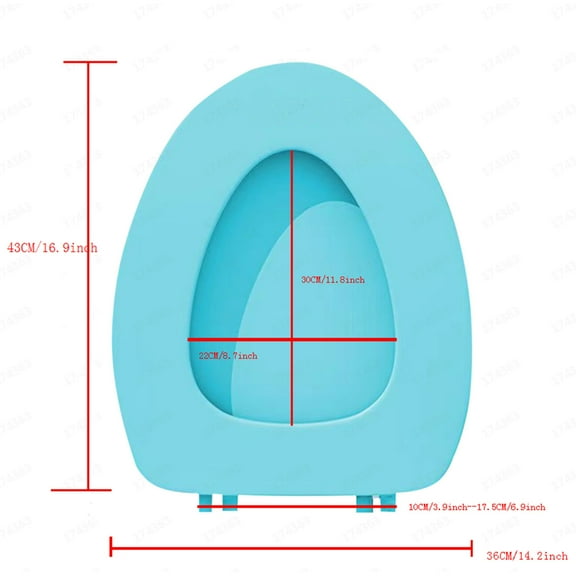 Toilet Seat Cover Soft Extended Vinyl Toilet Seat Cover with Comfortable Foam Pad - Fits All Standard Size Toilets - Easy to Install