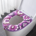 thumbnail image 1 of Toilet Seat Covers Cushion Bathroom Warm Skin-Friendly Four Seasons Available Seat Bowl Soft Zipper Washable Toilet Seat Cover, 1 of 6