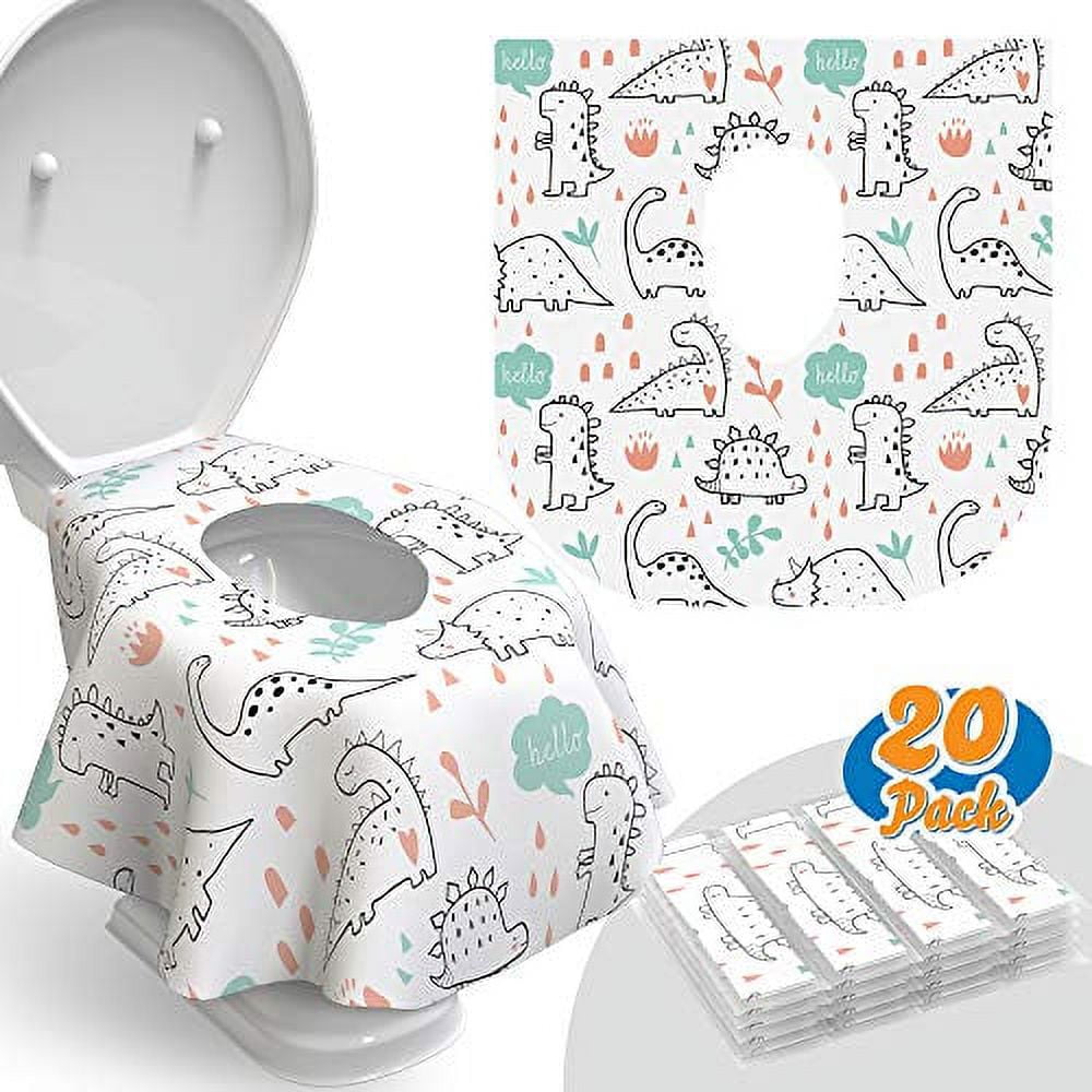 Toilet Seat Covers Disposable 20 Pack Waterproof, Ideal for Kids
