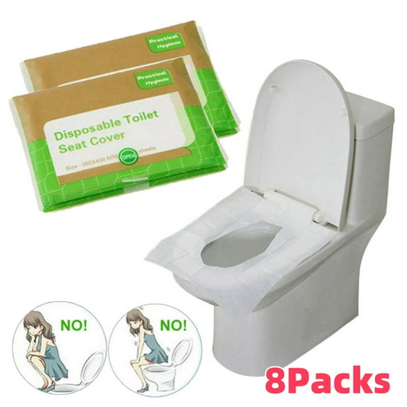 Toilet Seat Covers Disposable,320PCS Flushable Travel Disposable Toilet Seat Covers for Adults Kids Potty Training,Travel Essential Accessories for Airplane,Road Trips,Camping