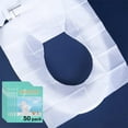 Toilet Seat Covers Disposable, 50Count Flushable Paper Travel Toilet