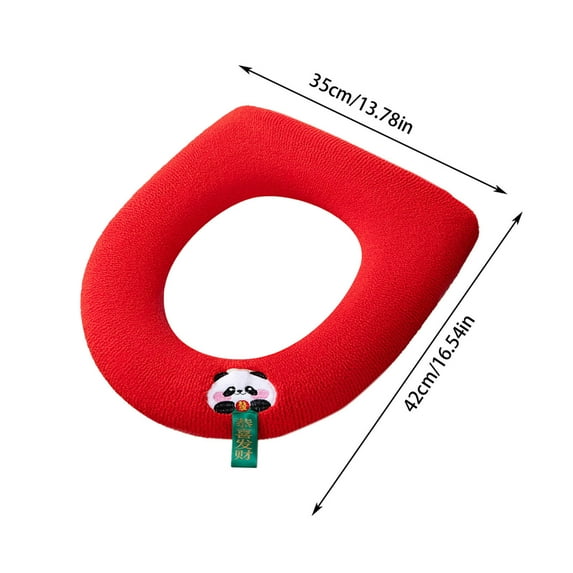 Toilet Seat Covers Washable,Bathroom Toilet Seat Cover Pads,Warmer Toilet Seat Cushion Cover,Toilet Seat Cushiin for All Seasins,Toilet Seat Toilet Seat Cover Handle for Warmth Toilet Seat Cushiin