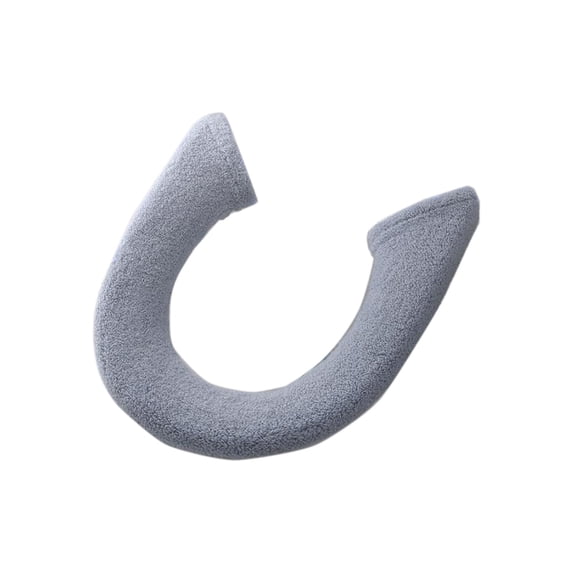 Toilet Seat Covers for Bathroom Button Toilet Cover with Teddy Velvet, Winter Thick Toilet Mat for Universal Ring Pad, Toilet Mats for Bathroom
