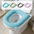 thumbnail image 1 of Toilet Seat Cushion, Eva Bathroom Toilet Pad with Handle for U V O Square Bowls, Soft Non-slip Hygienic Cover, Easy Clean Waterproof Commode Mat, Topliu, 1 of 8