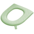 thumbnail image 1 of Toilet Seat Cushion (Soft Cushioned Foam) - Easy Clean Soft Padded Bathroom Attachment - Comfort & Support for Enhanced Comfort & Elevation. Easy to Clean. Post-Surgery Must Have(Green), 1 of 5