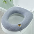 thumbnail image 1 of Toilet Seat Cushion Thickened Toilet Cover Knitted Toilet Seat Cushion Washable Household Toilet Cover Winter Warm Toilet Seat Cover Mat, 1 of 4