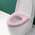 thumbnail image 1 of Toilet Seat Cushion Thickened Toilet Cover Knitted Toilet Seat Cushion Washable Household Toilet Cover Winter Warm Toilet Seat Cover Mat, 1 of 4
