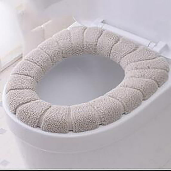 Toilet Seat Cushion Winter Thickened Toilet Seat Knitted Toilet Seat Cushion Washable Household Toilet Seat Washable and Comfortable Toilet Seat Cover Pads