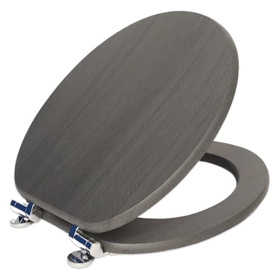 Toilet Seat, Elongated Toilet Seat, Soft Close Toilet Seat with Alloy Hinges Set, Easy to Clean and Install, Oval Elongated Toilet Seat Scratch Restitant