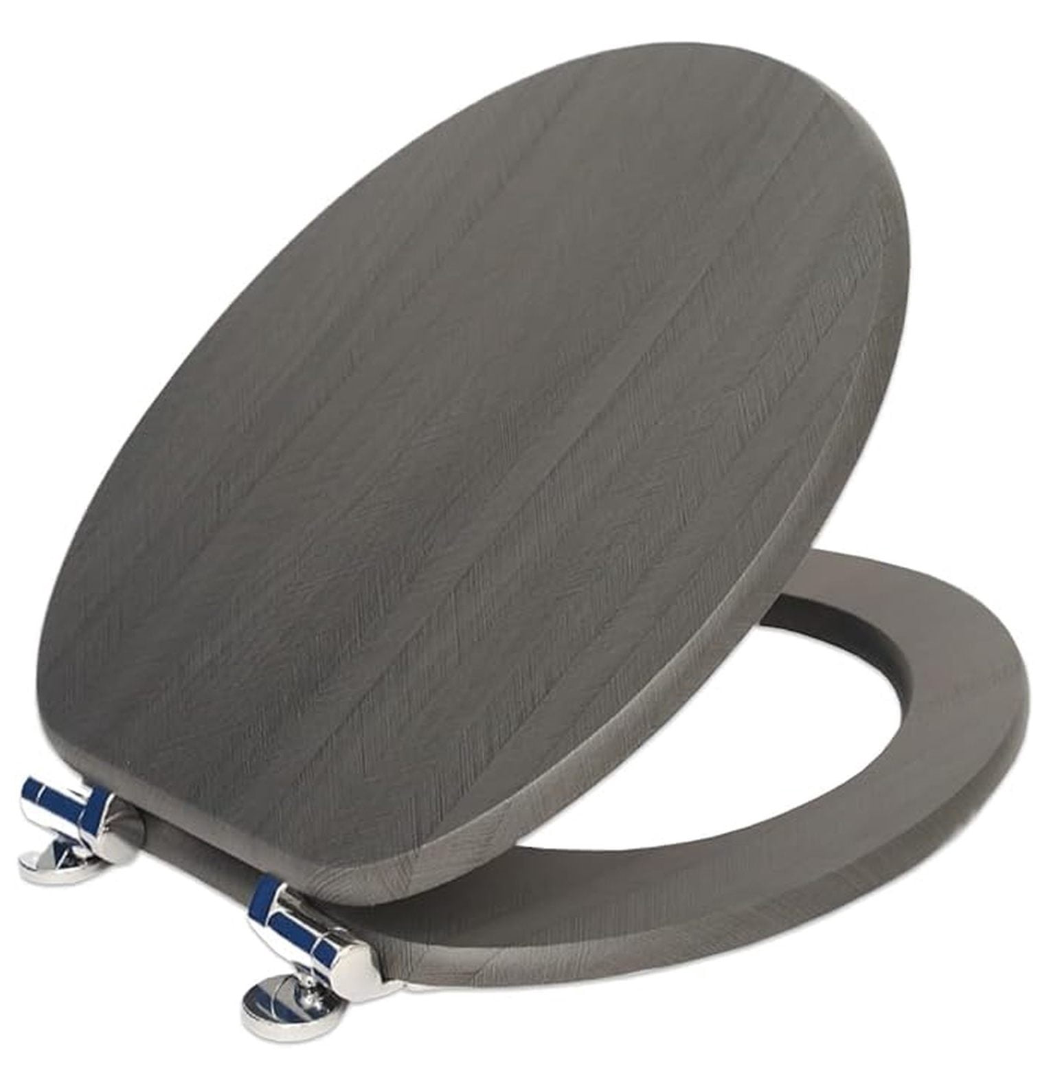 Toilet Seat, Elongated Toilet Seat, Soft Close Toilet Seat with Alloy Hinges Set, Easy to Clean and Install, Oval Elongated Toilet Seat Scratch Restitant