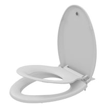 Toilet Seat, Elongated Toilet Seat with Toddler Seat Built In, Slow Close for Both Adult and Child Potty Training Seat, Easy to Install