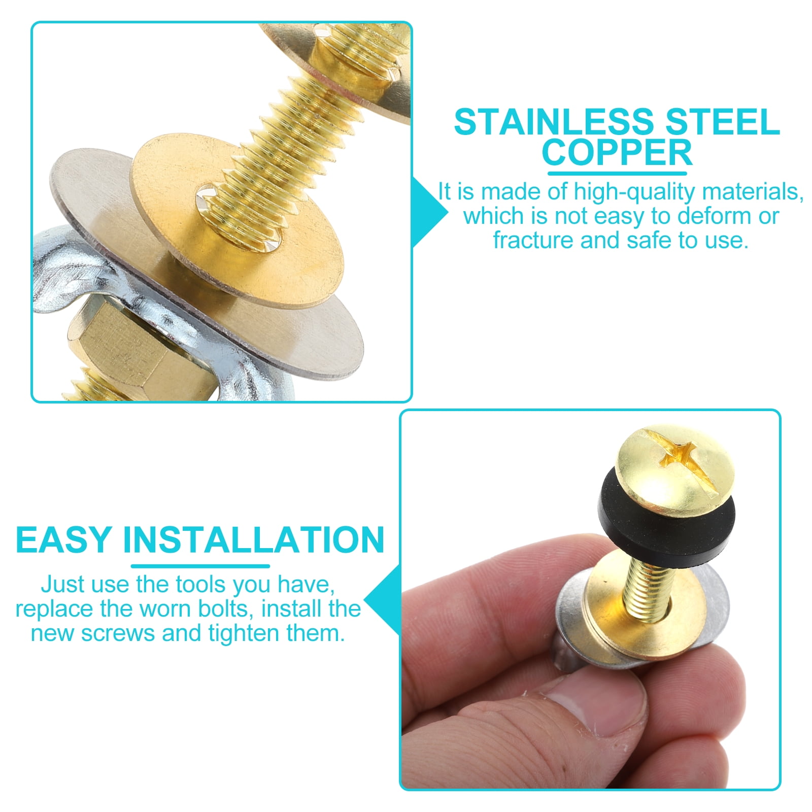 Toilet Seat Fixing Bolts 2pcs Toilet Seat Fixing Bolts Toilet Seat