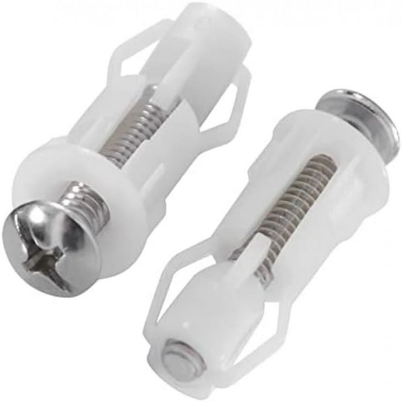 Toilet Seat Hinge Replacement, ABS Extension Hinge With Brass Nut For A Seamless And Smooth Surface Finish, Ensuring A Stable And Corrosion-Free Fixation, 2 Pieces