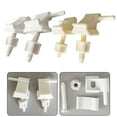 Toilet Seat Hinge Replacement Kit for White Plastic Toilets