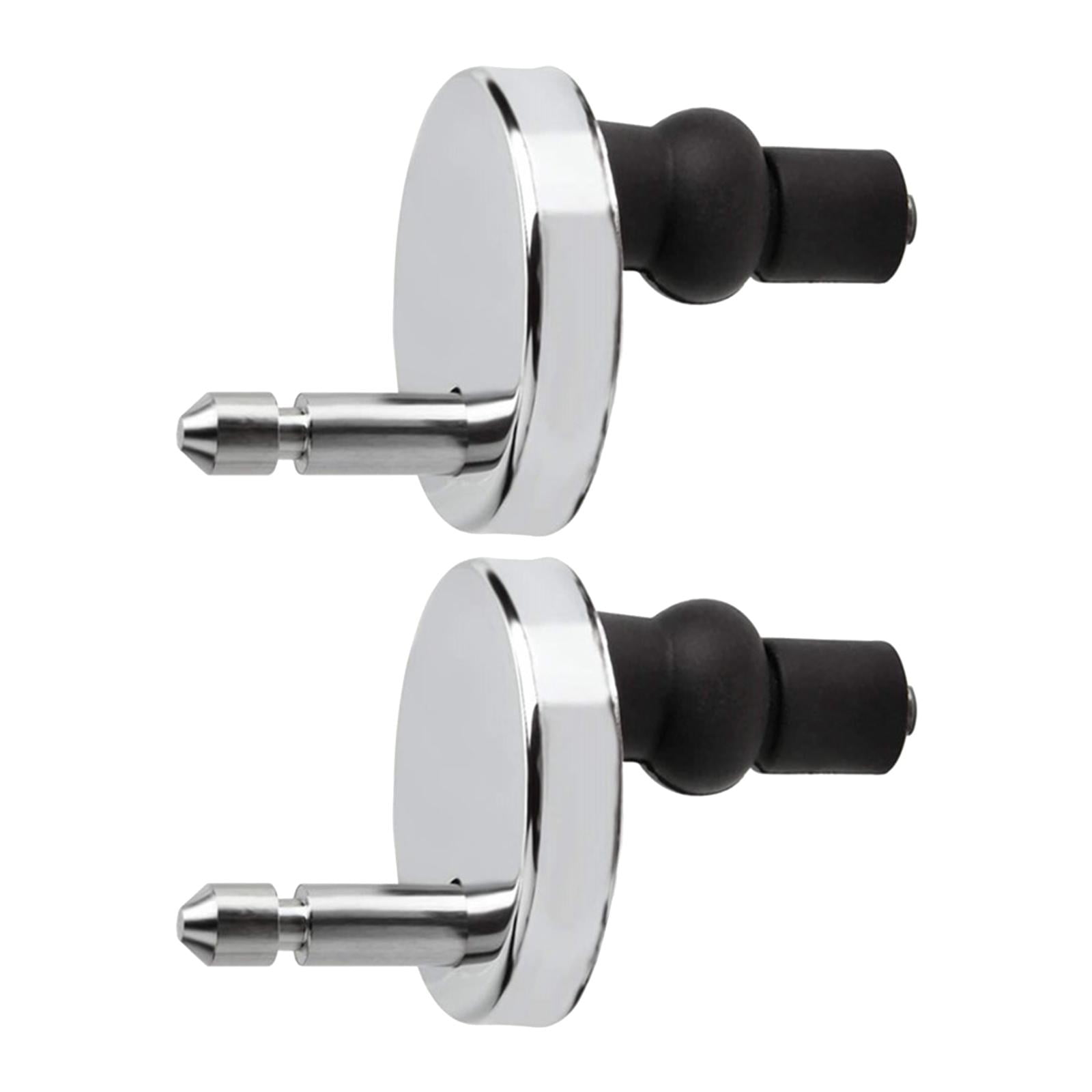 2 Stück Quick Release WC-Sitz-Scharniere – Universell, Obermontage, Für Blinde Löcher, Aus Gummi & Metall