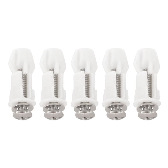 Toilet Seat Hinges Screws WC Hole Fixing Easy Installation 10 Pack