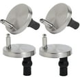 Toilet Seat Hinges Top Fixings Universal Replacement Rubber Well Nuts