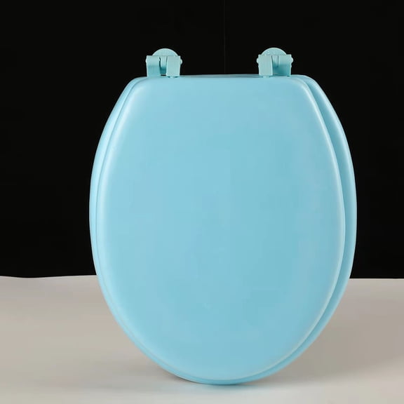 Sky-blue EVA Toilet Seat Lid Cover for Home Use Thickened and Reusable 6.5 Inches