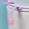 thumbnail image 1 of Toilet Seat Lifter Handle, PVC Toilet Lid Cover Lifting Tool, No-Touch Hygienic Bathroom Accessory, Easy Clean Multi-Buckle Design, 27.5x4x2.5cm, Soft Flexible Grip, 1 Pack, 1 of 4