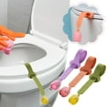 thumbnail image 1 of Toilet Seat Lifter | Hygienic Lid Flipper | Adjustable Folding Handle | Soft PVC & Reinforced PC | Non-Slip Multi-Buckle Design | Easy Clean | 27.5x4x2.5cm | 1 Pack, 1 of 5