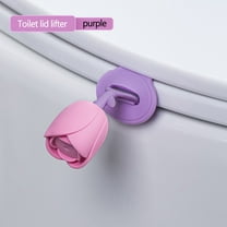Toilet Seat Lifter New Arrivals Cute Rose Shape Toilet Handle Toilet Lid Lifter Avoid Touching the Toilet Lid Toilet Seat Lifter Tab for Travel Hotel Home Bathroom Office Toilet Training Medium Style