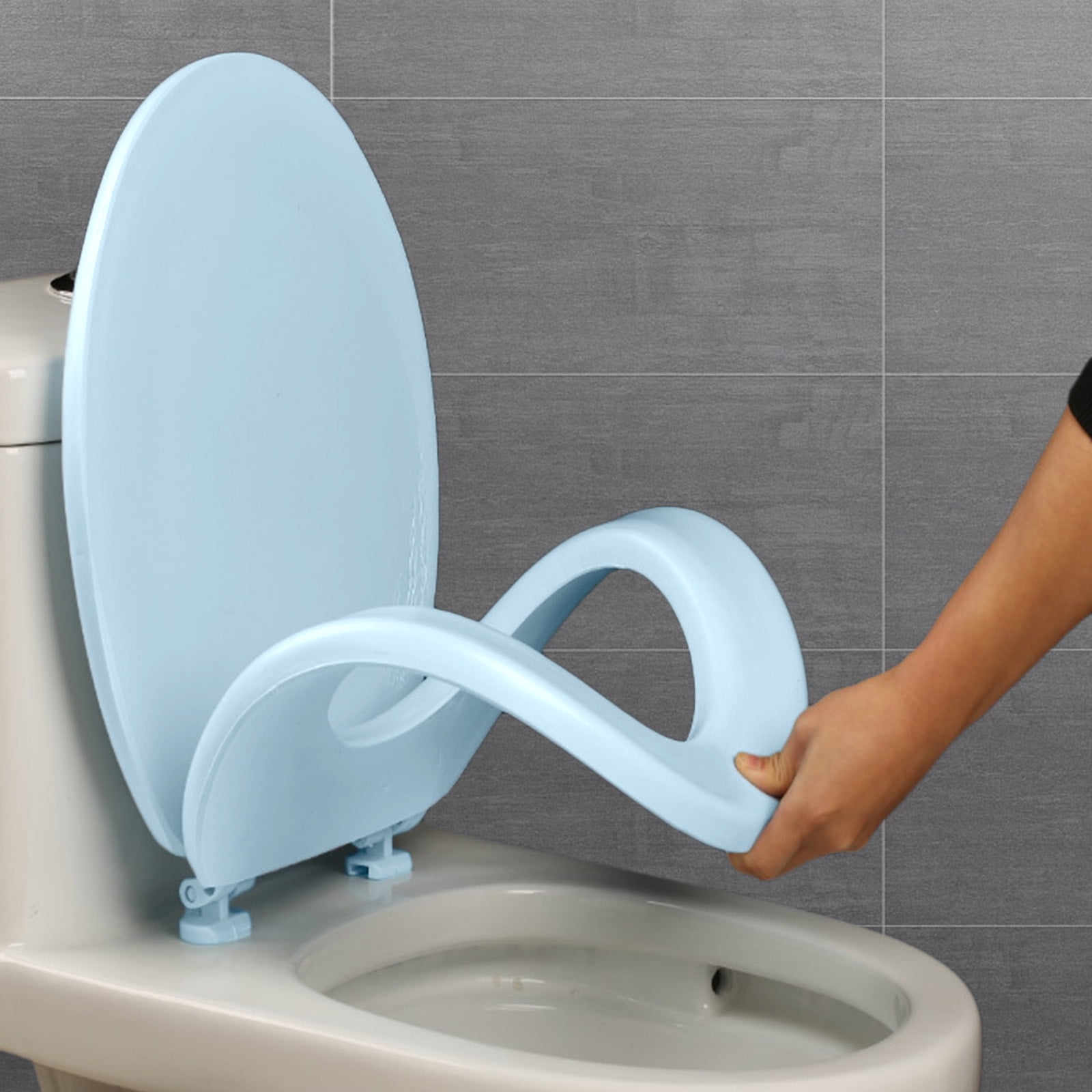 Toilet Seat Oval, Seat Soft Comfort With Quick Release And Quick Attach Plastic Toilet Seat With ...