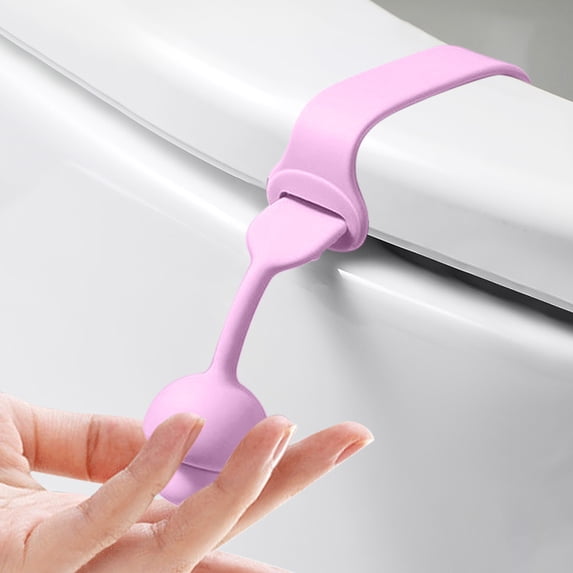 Toilet Seat Ring Lifter, Plastic Bathroom Toilet Seat Cover, Modern Sleek Design, Easy Open Close Lid, Bathroom Decor, Home Hygiene, Kitchen Utility, Durable Plastic Construction, Heavy-duty