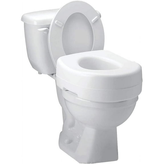 Toilet Seat Riser, 5.5 Inch, Toilet Seat Risers for Seniors, Raised Toilet Seat, Supports 300lbs, Slip-Resistant, Toilet Riser, Elevated Toilet Seats