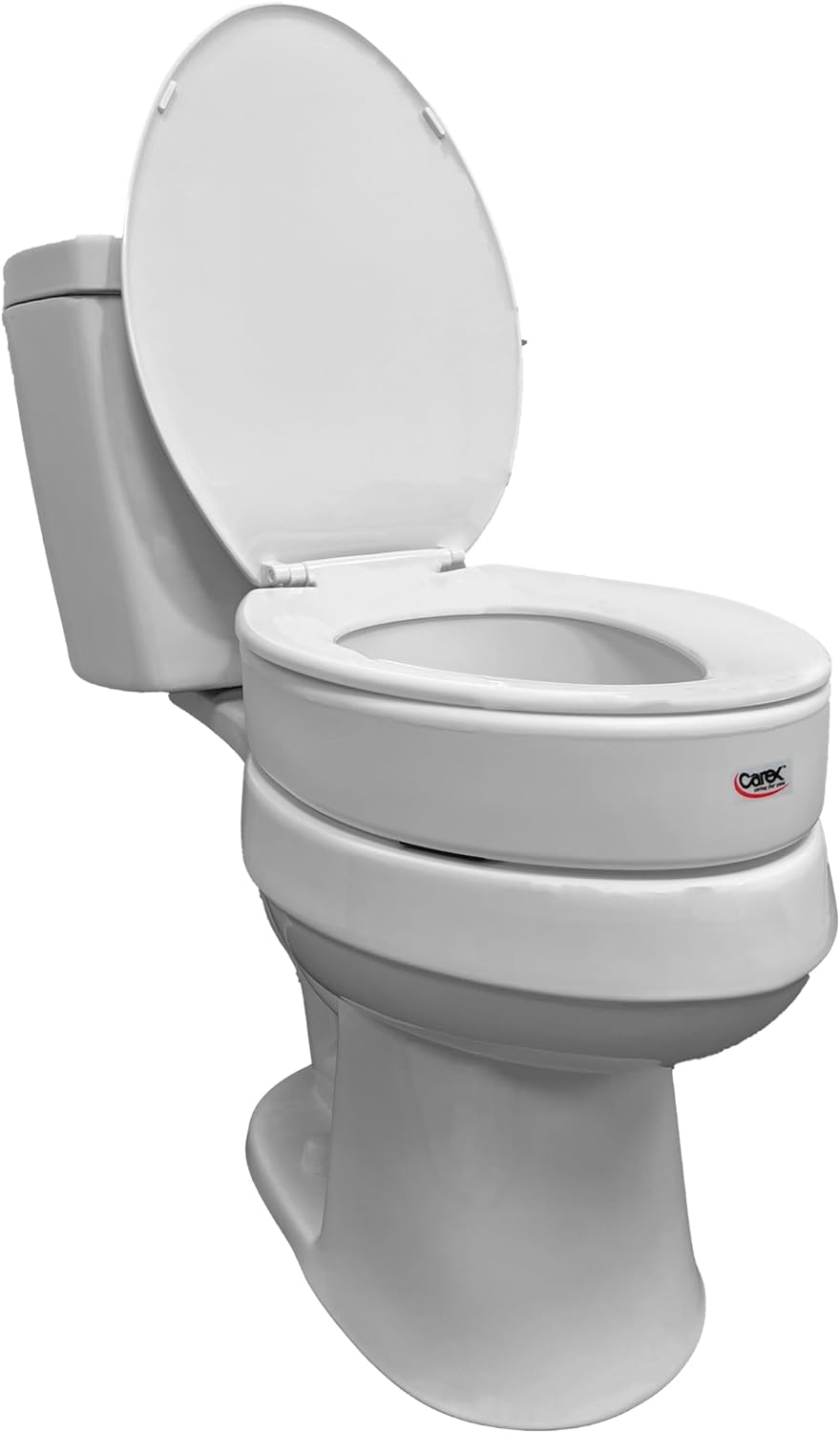 Toilet Seat Riser, Round Raised Toilet Seat Adds 3.5 inches to Toilet