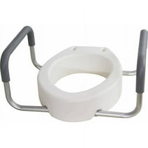 Toilet Seat Riser with Arms for Elongated Size Bowl