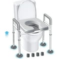 Toilet Seat Risers for Seniors Elongated, Raised Toilet Seat with