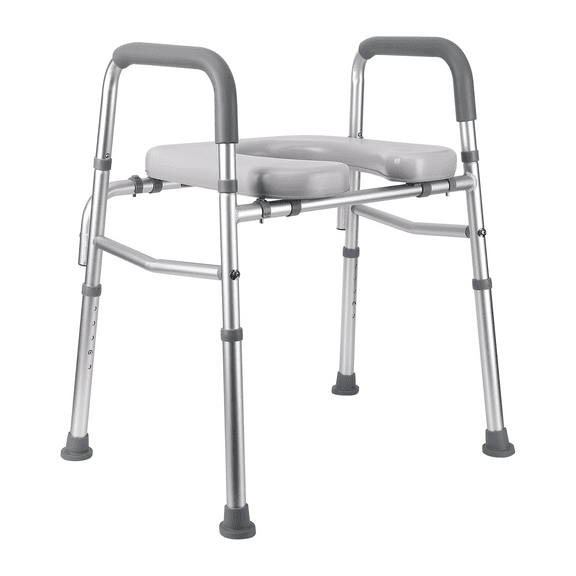 Toilet Seat Risers for Seniors, Raised Toilet Seat with Handles, Adjustable Height, Heavy Duty Up to 350lb Handicap Elevated Toilet Seat for Seniors Handicap Pregnant