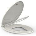 thumbnail image 1 of Toilet Seat Round,Toilet Seat with Quick-Release And Quick-Attach, Plastic Toilet Seat with Soft Close,Easy Install and Clean - Fits Most Round Toilets Almond, 1 of 8