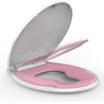 thumbnail image 1 of Toilet Seat Round,Toilet Seat with Toddler Seat Built in, Potty Training Toilet Seat Round Fits Both Adult and Child, with Soft Close, Easy Install and Clean - Fits Most Round Toilets, Pink, 1 of 8