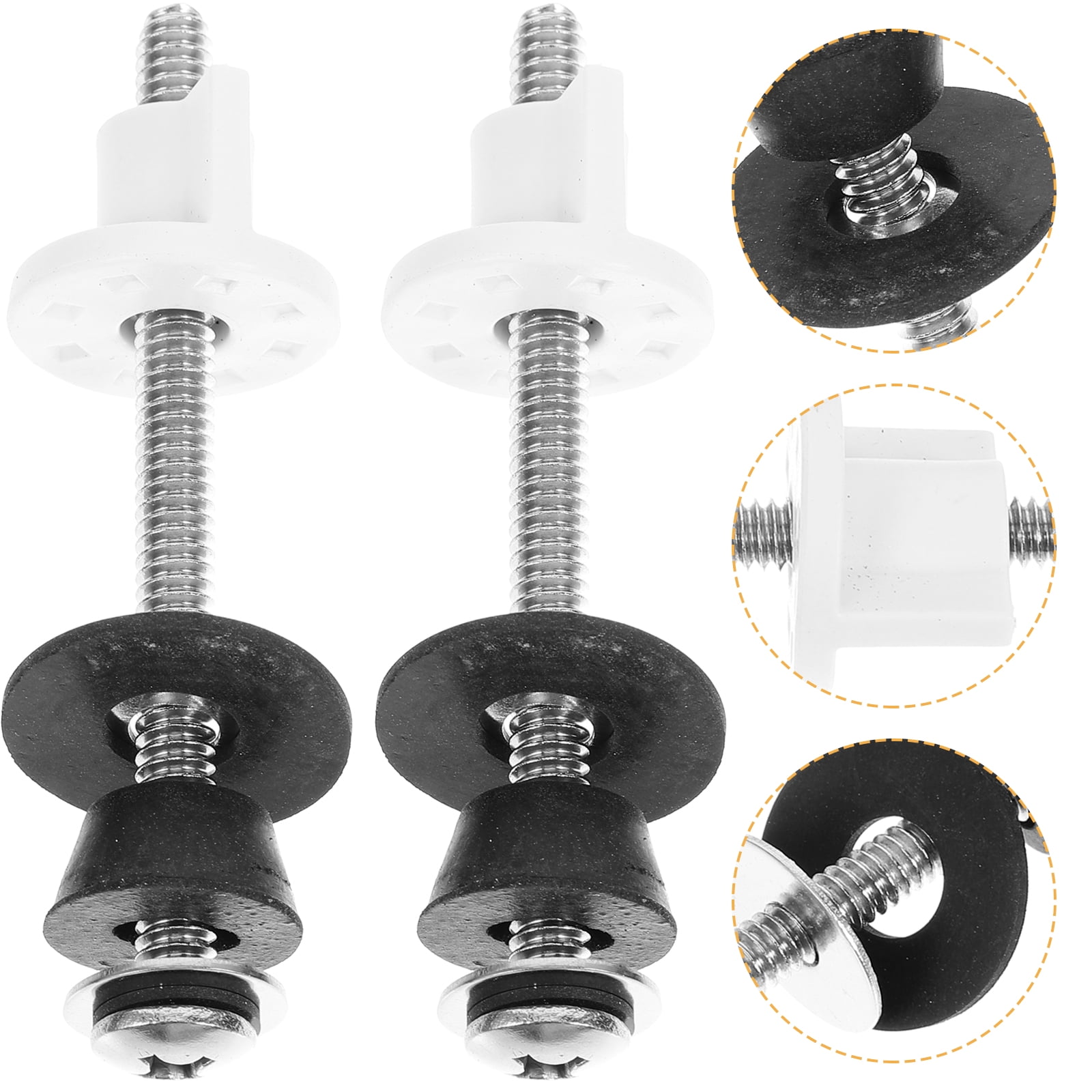 Toilet Seat Screw Set Universal Mounting Screws Stainless Steel Fittings Accessories Bolt 2 Pcs
