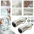 Toilet Seat Screws Nut Cover Kit for WC Pan Fixing Sturdy and Easy to