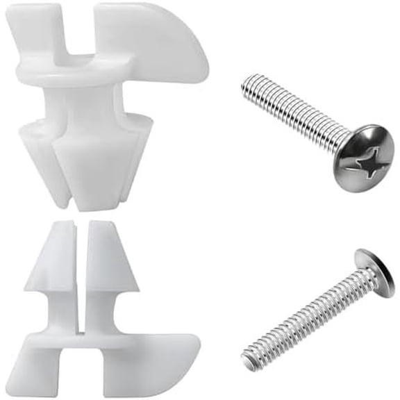 Toilet Seat & Screws for Kohler 1133024 1239016 Hardware Pack Enhances seat Stability - 2 Pack