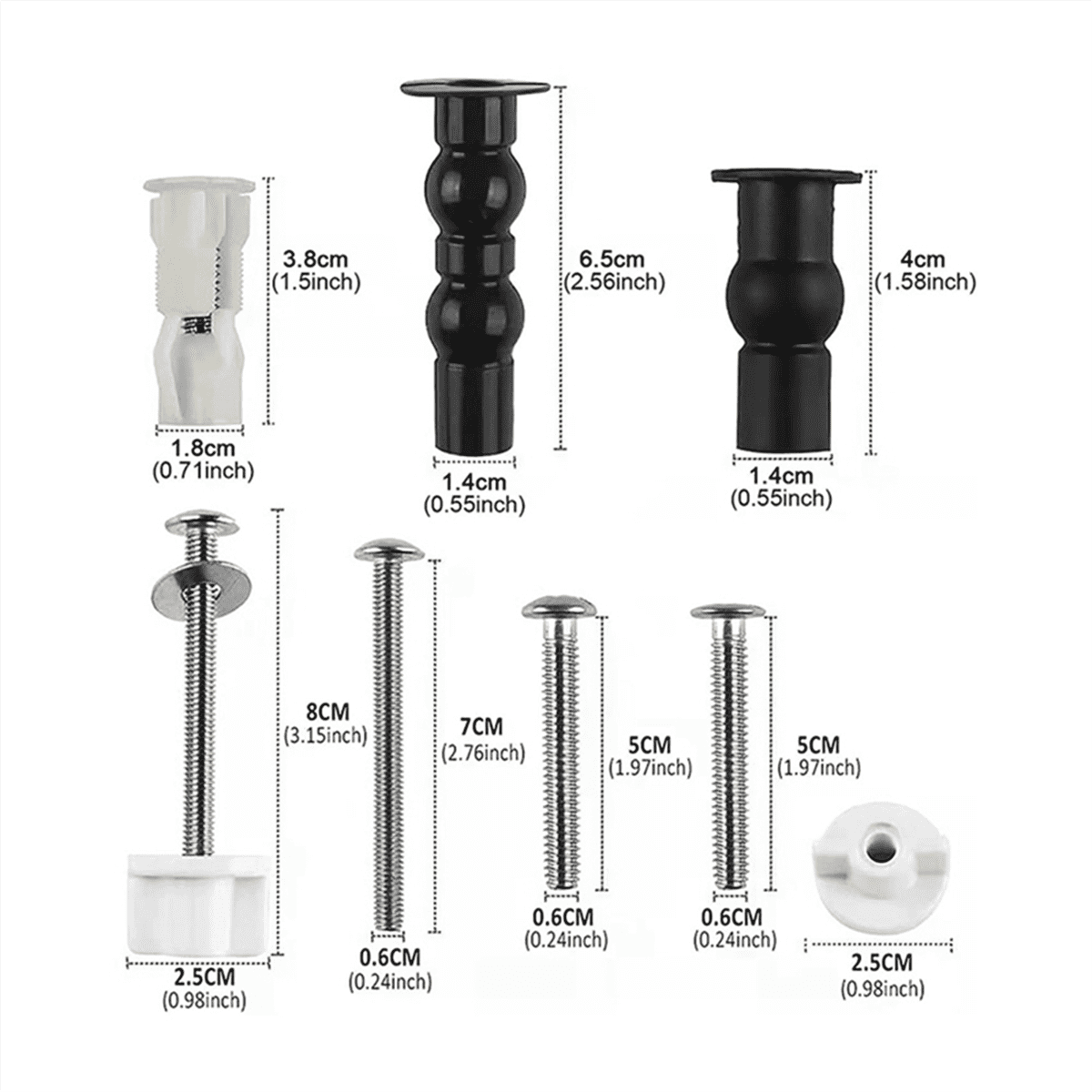 Toilet Seat Seat Accessories HandTightened Expansion Fixing Screws