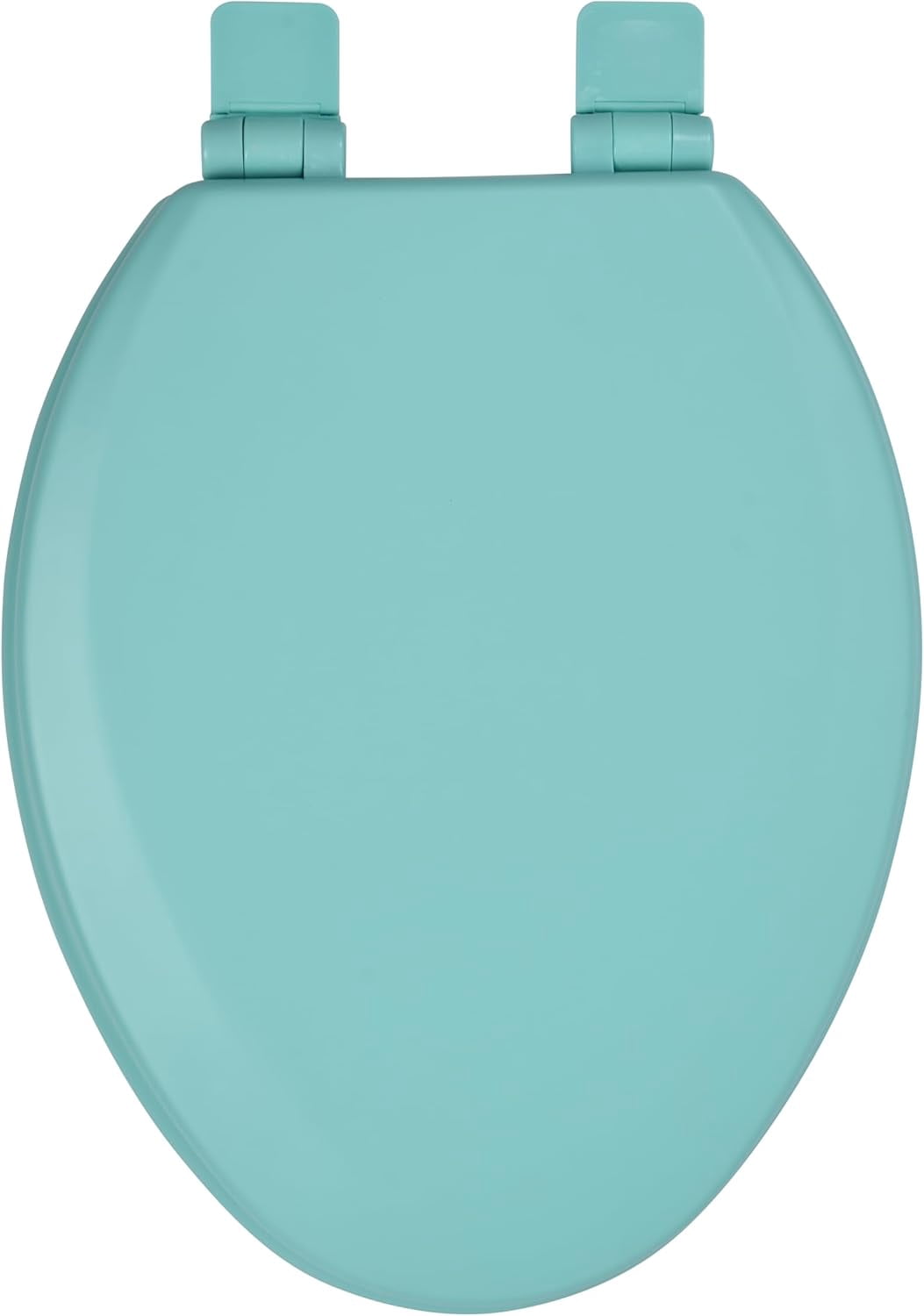 Toilet Seat, Slow Close, Soft Touch, Ultra-Smooth Matte Finish (No Orange-Peel Texture), Premium Moulded Wood, Quick Release,  (Light Turquoise, Elongated)