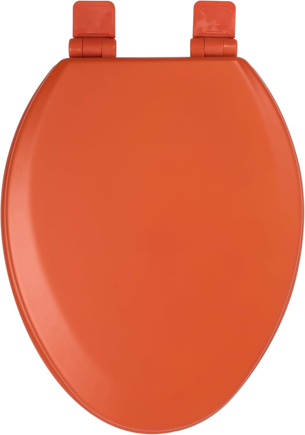 Toilet Seat, Slow Close, Soft Touch, Ultra-Smooth Matte Finish (No Orange-Peel Texture), Premium Moulded Wood, Quick Release,  (Orange, Elongated)