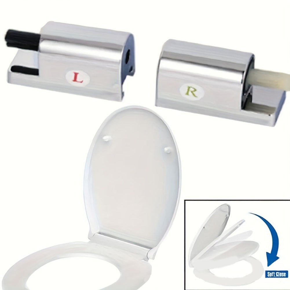 Toilet Seat Soft Close Hinge Replacement Kit For Installing Fixed Toilet Seat