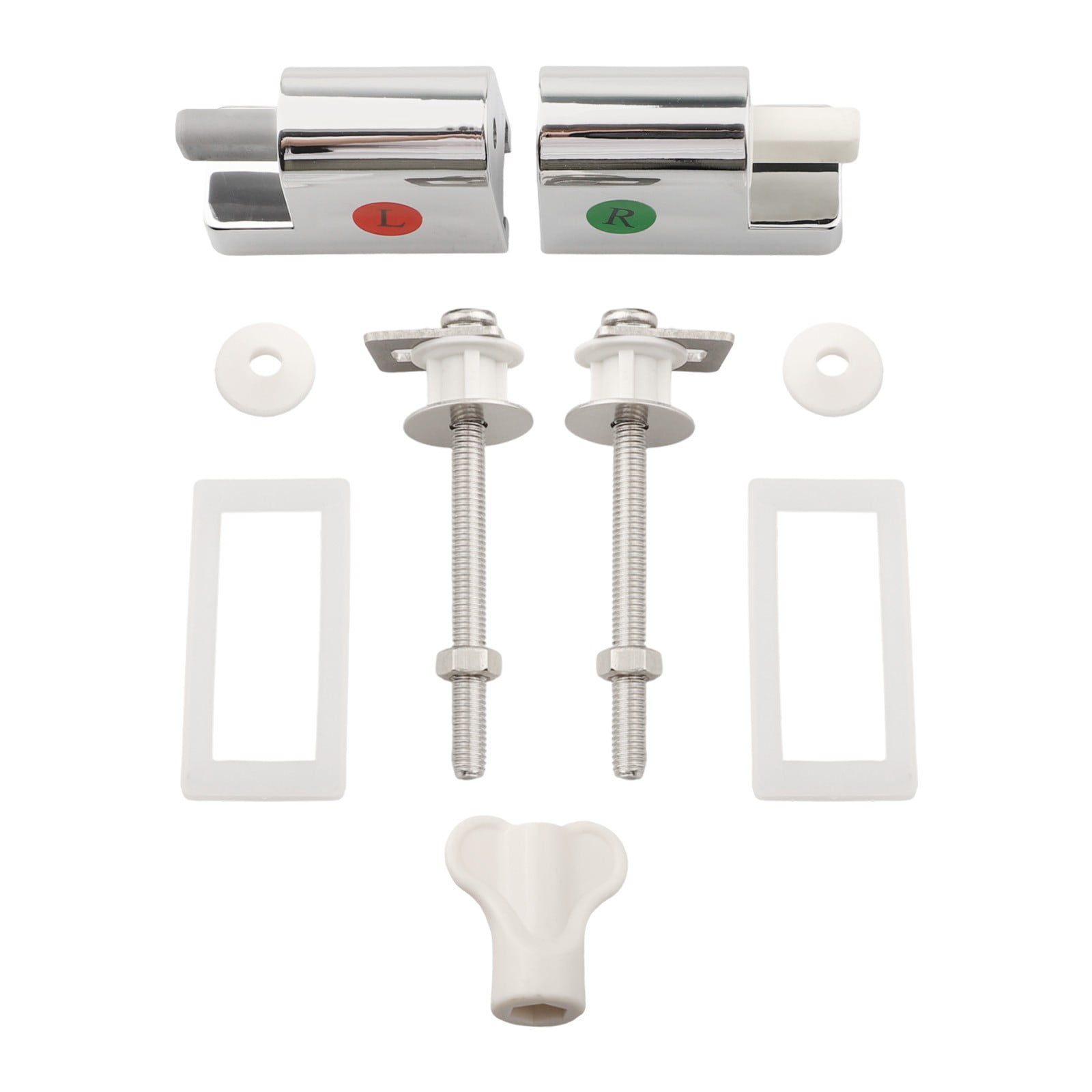 Toilet Seat Soft Close Hinge Replacement Kit for Fixed Toilet Seats
