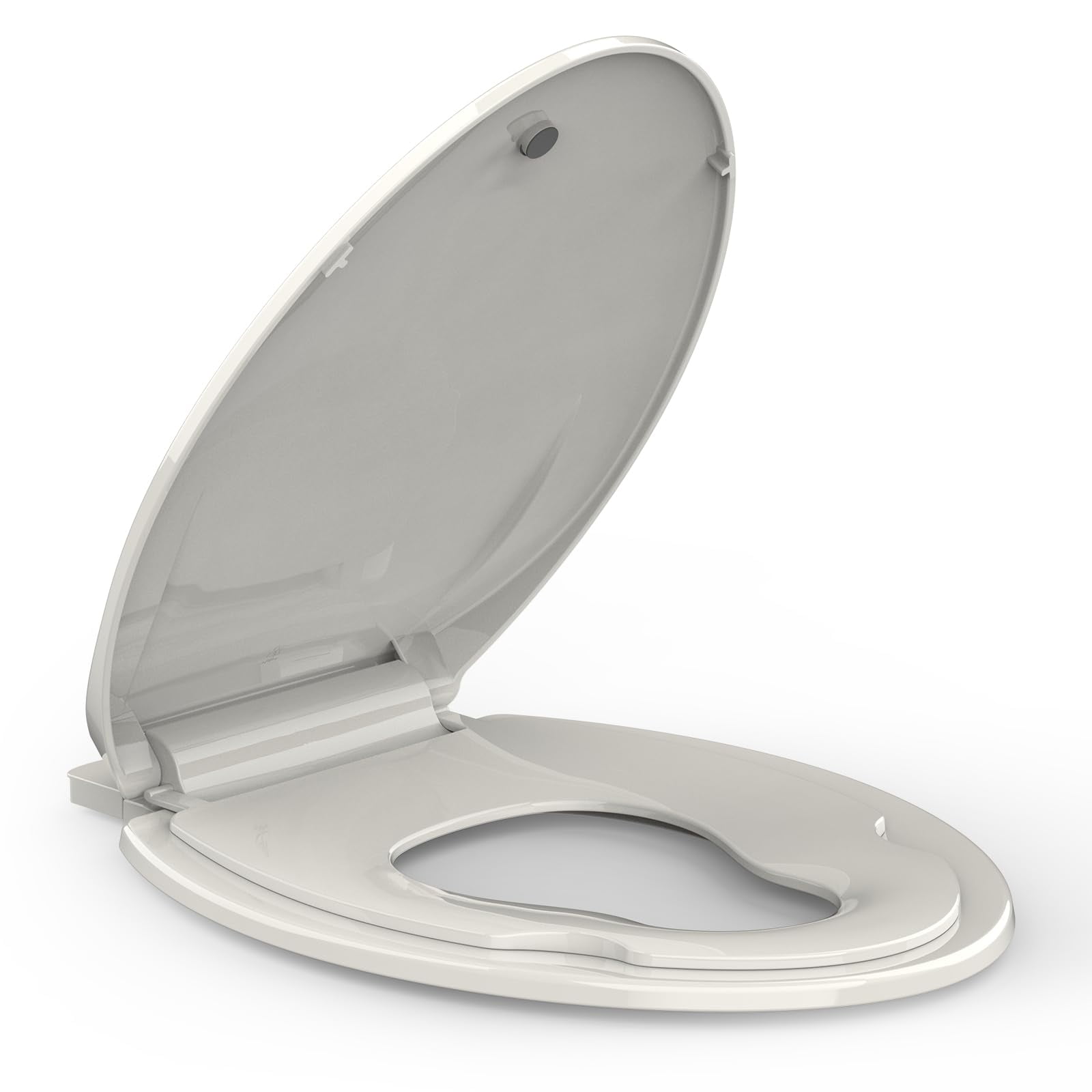 Toilet Seat, Soft Close Toilet Seat Quiet Lid, Quick-Release Hinges and Quick-Attach Hardware, Apartment Essentials, for Easy Clean and Stain-Resistant